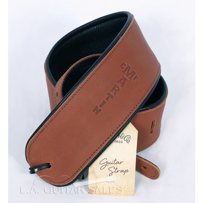Martin Brown Rolled Leather Guitar Strap Model 18A0028