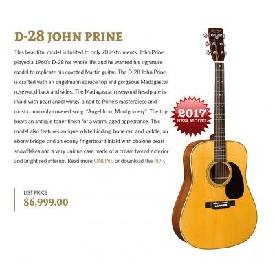 Martin John Prine Signature Model