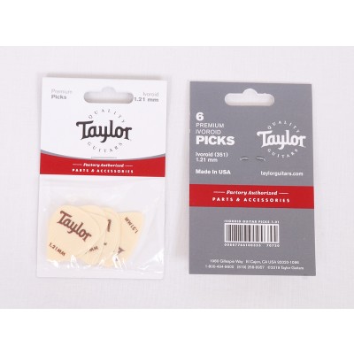 Taylor Premium Darktone Ivoroid 351 Picks, Model 70720