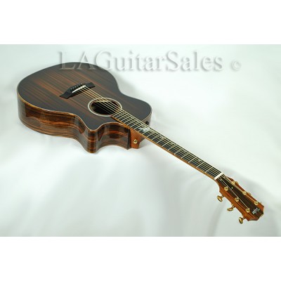 Taylor Custom Grand Auditorium (GA) Macassar Ebony / Sinker Top / Flamed Koa Binding / Tropical Vine Inlay / ES Electronics