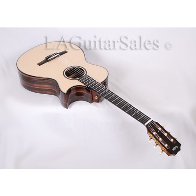 Taylor Custom Custom 12-Fret Grand Concert (GC) Nylon String / Macassar Ebony / Engelmann / Armrest / ESN Electronics