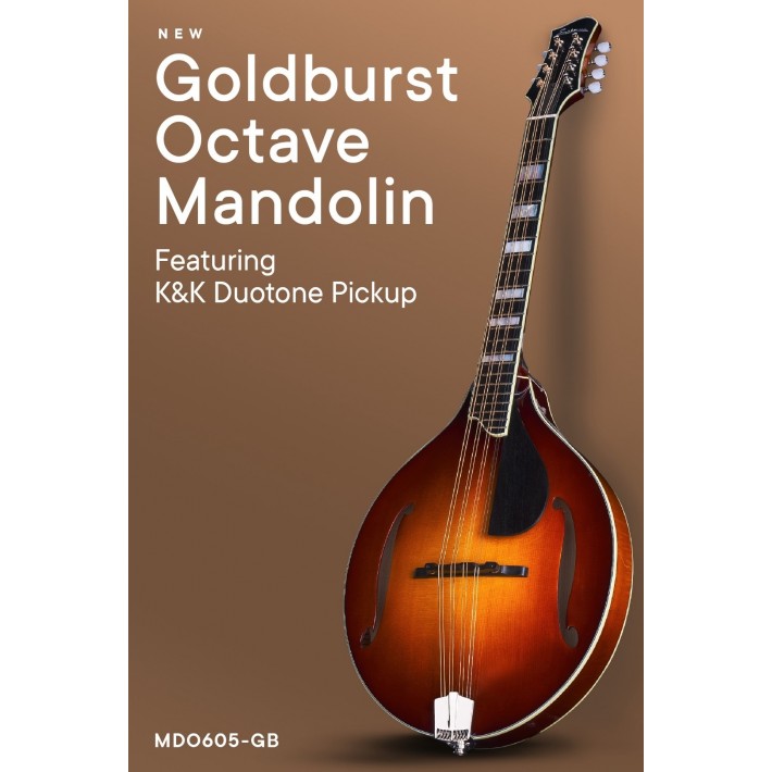 Eastman MDO605-GB Gold Burst Octavie Mandolin *Pre Order for Summer Delivery*