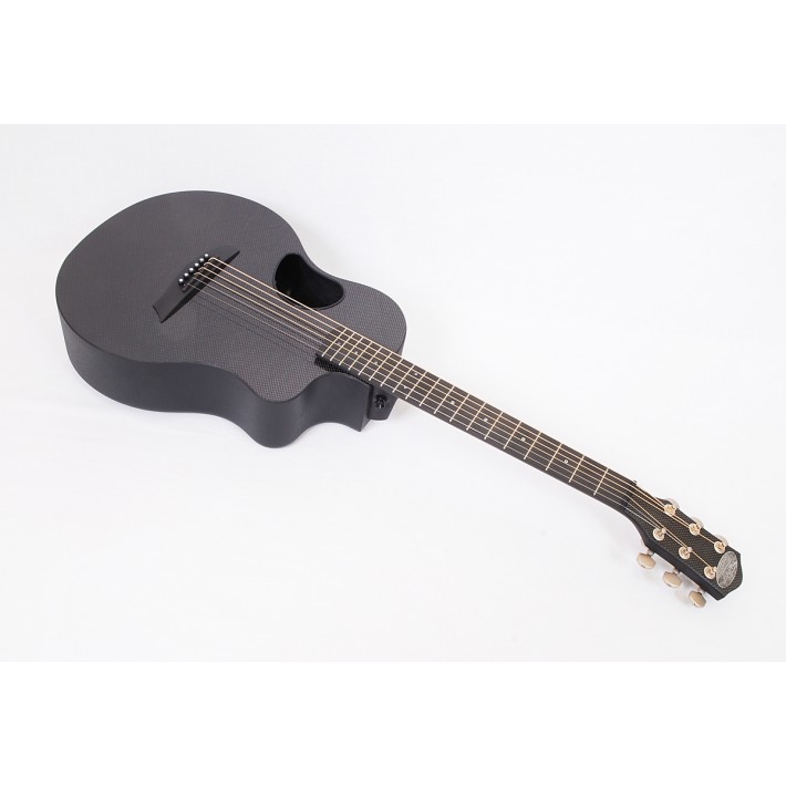 McPherson Carbon Fiber Touring Travel Guitar With Black Binding Satin Tuners & Electronics #10524