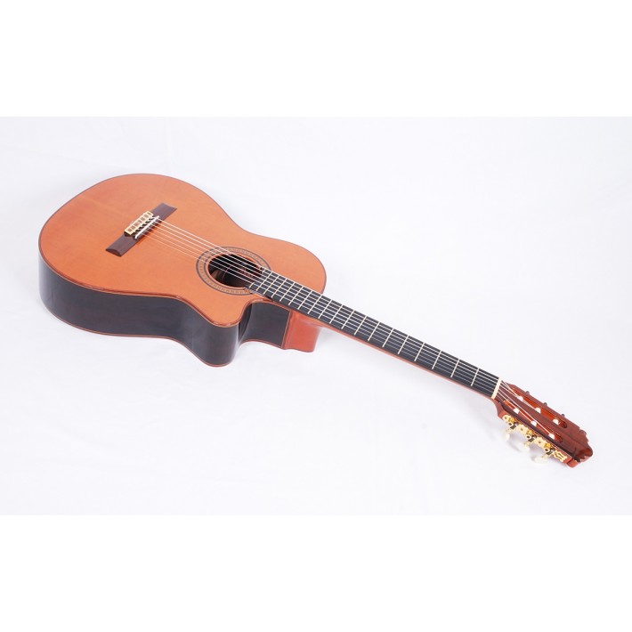 Ramirez 2CWE Rosewood Cedar Acoustic Electric Crossover Guitar with Case