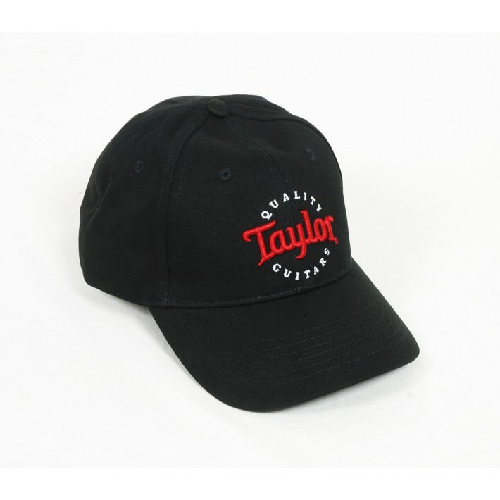 Taylor Black Cap, Red/White Emblem Model #00378