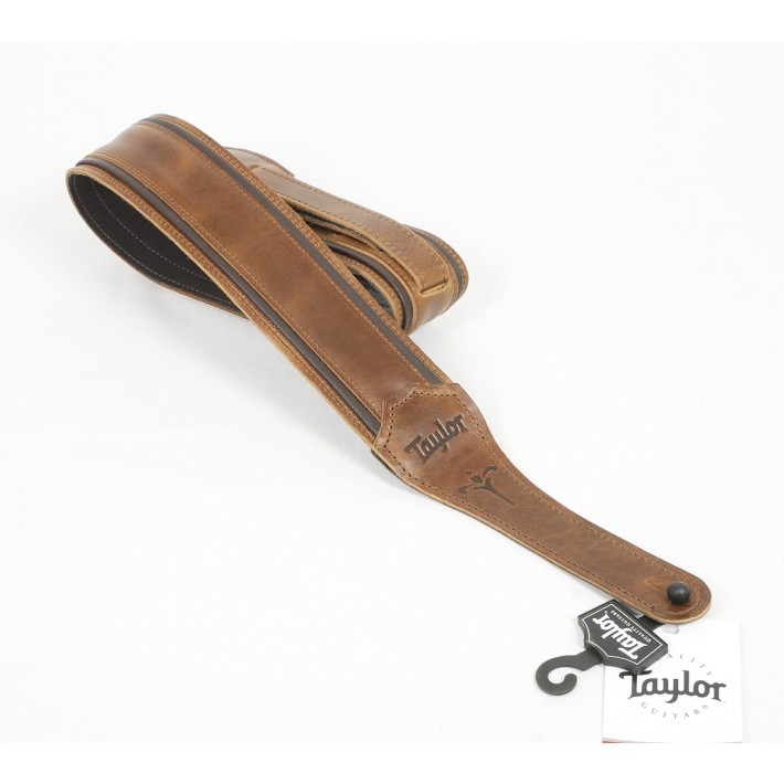 Taylor Fountain Strap, Weathered Brown Leather,  2.5”, Model #4125-25