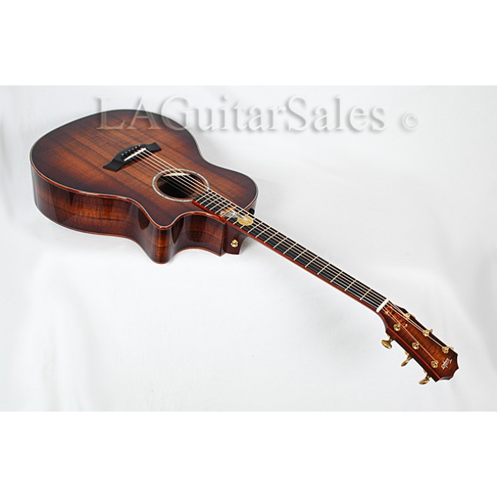 Taylor Custom Grand Auditorium AA Koa Body / Cocbolo Binding / Howling Wolf Fretboard Inlay