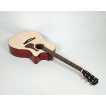 Eastman AC122-1CE Solid Sitka / Sapele Grand Auditorium with Fishman Sonitone Electronics and Gig Bag #29949