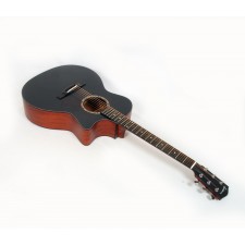Eastman AC122-2CE-BK Solid Cedar / Sapele Grand Auditorium with Fishman Sonitone Electronics and Gig Bag - Contact us for ETA