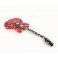 Eastman T486-RD Deluxe 16" Thinline Hollowbody in Trans Red #02151