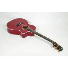 Taylor 214ce-Red DLX Grand Auditorium Acoustic-Electric Guitar #02161