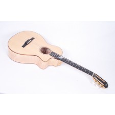 Taylor Custom 12-Fret Nylon String Grand Concert (GC) Flame Maple / Sitka Spruce / Flamed Koa Binding / Tropical Vine Inlay #6319