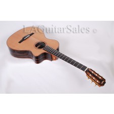 Taylor Guitars Custom 12-Fret Nylon String / Macassar Ebony / Koa Binding / Cedar Top / ES Electronics s/n 1110074111