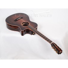 Taylor Guitars Custom 12-Fret Grand Concert / Macassar Ebony / Sinker Redwood / Koa Binding / Adirondack Bracing / ES2 Electronics - s/n 1112054153