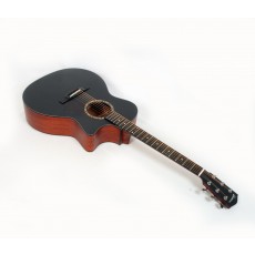 Eastman AC122-2CE-BK Solid Cedar / Sapele Grand Auditorium with Fishman Sonitone Electronics and Gig Bag - Contact us for ETA