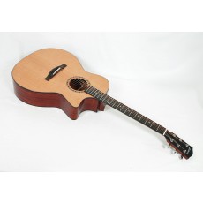 Eastman AC122-2CE Solid Cedar / Sapele Grand Auditorium with Fishman Sonitone Electronics and Gig Bag #00886