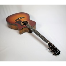 Eastman AC222CE-DLX Solid Ovangkol/Spruce Gloss Grand Auditorium with Fishman Electronics and Gig Bag #06474