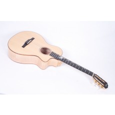 Taylor Custom 12-Fret Nylon String Grand Concert (GC) Flame Maple / Sitka Spruce / Flamed Koa Binding / Tropical Vine Inlay #63119