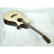 Taylor Custom 12-Fret Grand Auditorium (GA) Figured Asian Ebony / AA Adirondack / ES Electronics