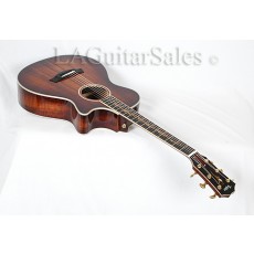 Taylor Custom 12-Fret Grand Concert (GC) Full Master Koa / Figured Mahogany Neck Maple Binding / Vine Inlay / ES2 Electronics