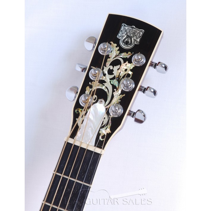 Dobro Model 90 Custom Shop Roundneck with Florentine Cutaway and Floral ...